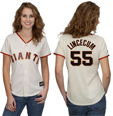 San Francisco Giants 55# LINCECUM mlb women jersey