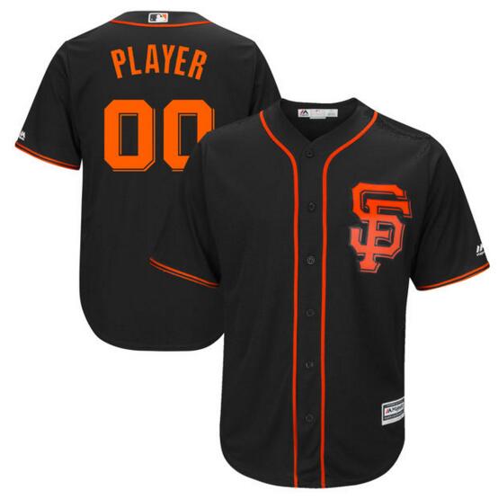 San Francisco Giants jerseys Majestic Black Alternate 2017 Cool Base Custom any name number