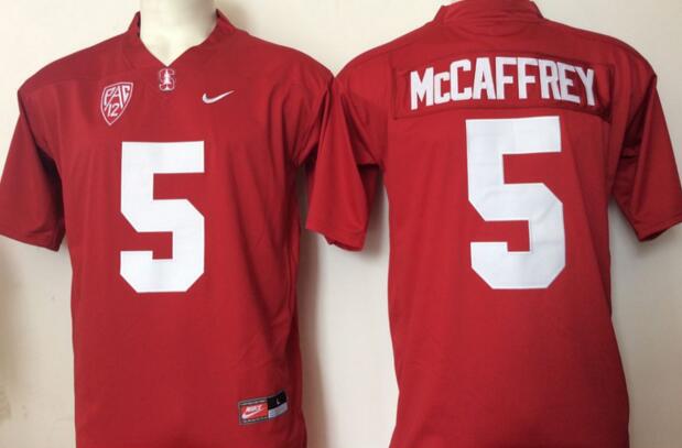 Season Stanford Cardinal 5 Christian McCaffrey red men NCAA college Football Jerseys