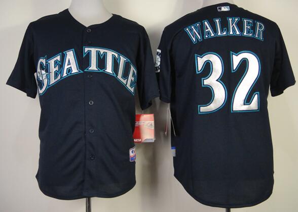 Seattle Mariners 32 Taijuan Walker black MLB Jerseys