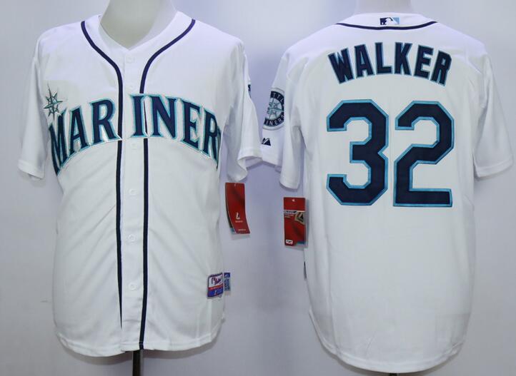 Seattle Mariners 32 Taijuan Walker white MLB Jerseys