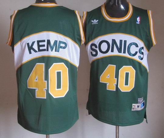 Seattle SuperSonics 40 Shawn Kemp Soul Swingman Jersey