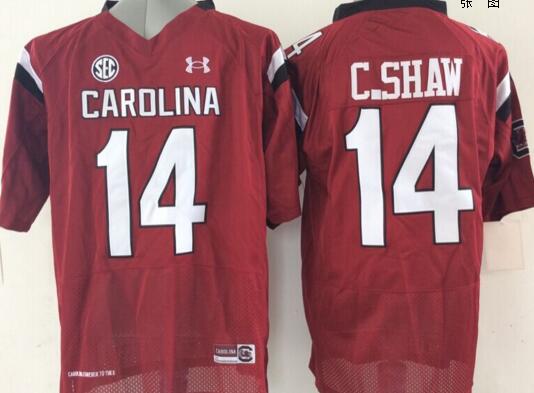 South Carolina Gamecock 14 Connor Shaw red men College ncaa Football Jerseys