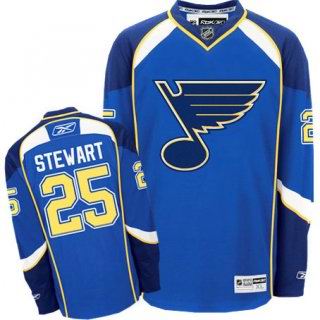 St. Louis Blues 25 Stewart Dark Blue men nhl ice hockey  jerseys