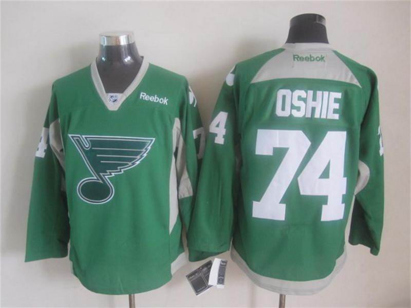 St. Louis Blues 74 T.J Oshie green men nhl ice hockey jerseys