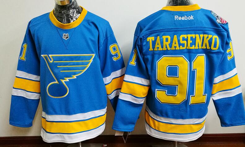 St. Louis Blues 91 Vladimir Tarasenko blue men nhl ice hockey  jerseys