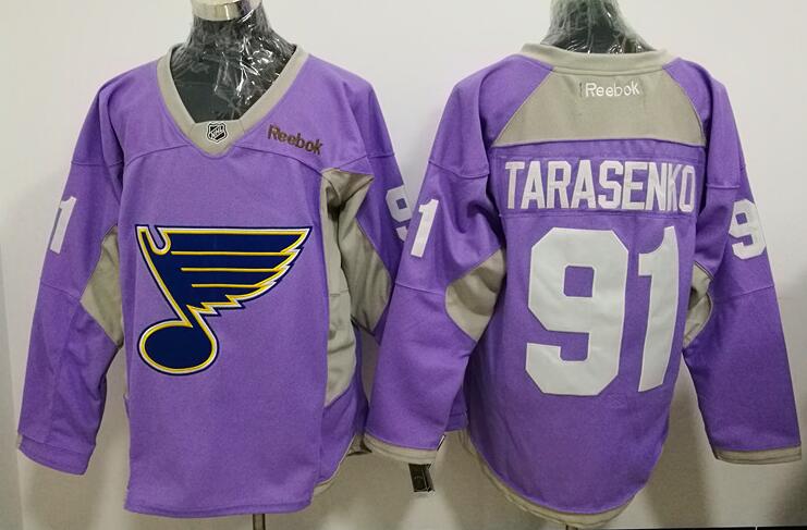 St. Louis Blues 91 Vladimir Tarasenko purple men nhl ice hockey jersey