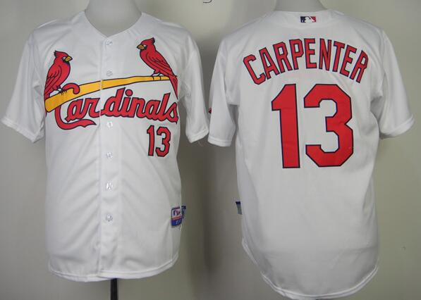 St. Louis Cardinals 13 Matt Carpenter White MLB Jerseys