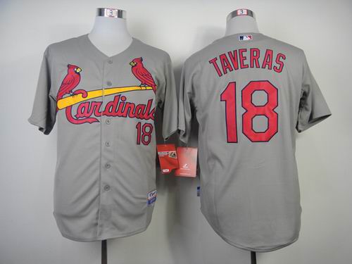 St. Louis Cardinals 18 OscarTaveras gray MLB Jerseys