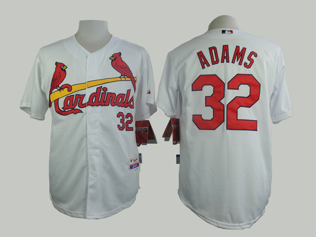 St. Louis Cardinals 32 Matt Adams white MLB Jerseys