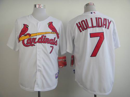 St. Louis Cardinals 7 Matt Holliday White baseball MLB Jersey
