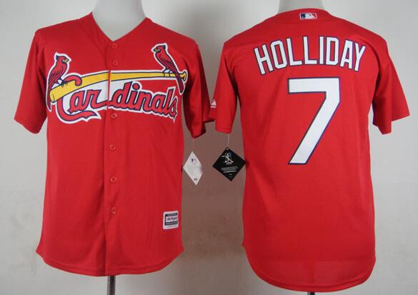 St. Louis Cardinals 7 Matt Holliday red baseball Majestic MLB Jersey 2016