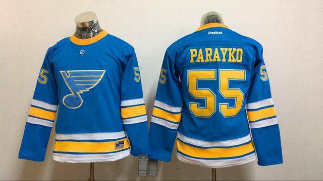 St.Louis Blues #55 Parayko blue Women NHL hockey Jerseys