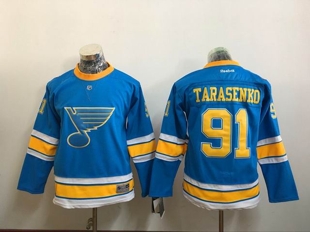 St.Louis Blues #91 Vladimir Tarasenko blue Youth NHL hockey Jerseys