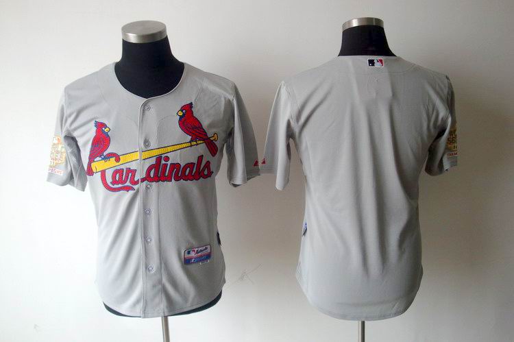St.Louis Cardinals Blank Grey 2011 World Series Fall Classic Jersey
