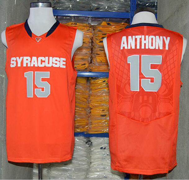 Syracuse Orange Camerlo Anthony #15 Basketball Jersey - Orange