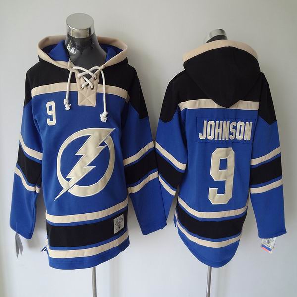 Tampa Bay Lightning #9 Tyler Johnson blue ice hockey Jersey