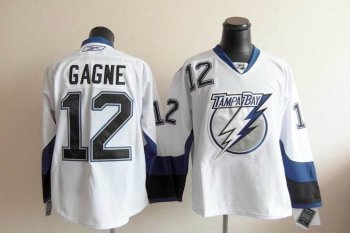 Tampa Bay Lightning 12 GAGNE white men nhl ice hockey  jerseys