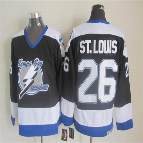 Tampa Bay Lightning 26 Martin St.Louis black men nhl ice hockey  jerseys