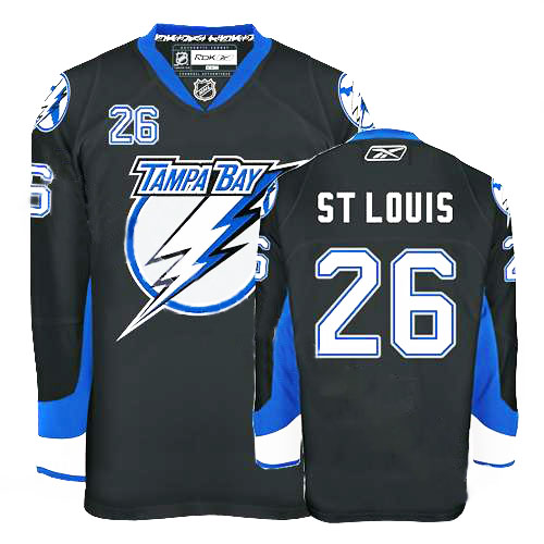 Tampa Bay Lightning 26 ST.louis Black men nhl ice hockey  jerseys