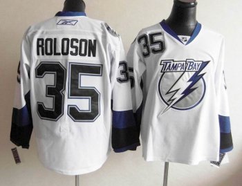 Tampa Bay Lightning 35 ROLOSON white men nhl ice hockey  jerseys