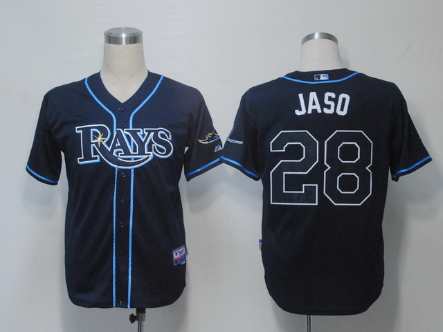 Tampa Bay Rays 28 Jaso Dark Blue men mlb MLB Jerseys