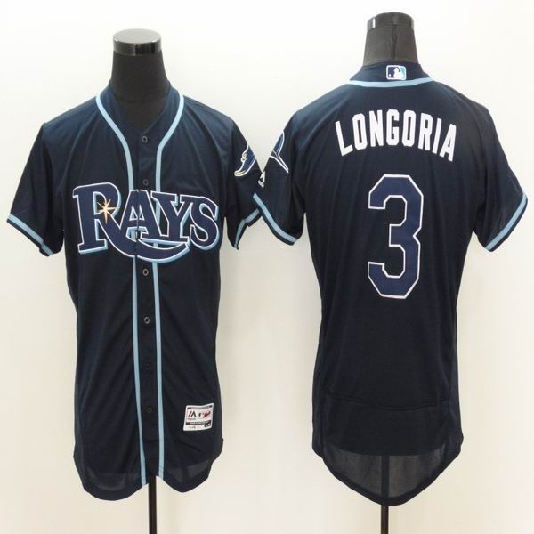 Tampa Bay Rays 3 Evan Longoria Blue Flexbase Authentic Collection Jersey