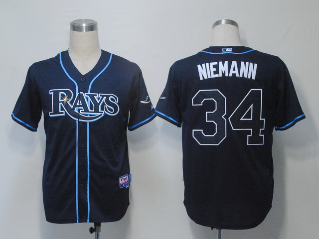 Tampa Bay Rays 34 Niemann Dark Blue men mlb MLB Jerseys