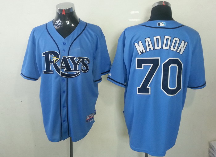 Tampa Bay Rays 70 MADDON Blue mlb jerseys