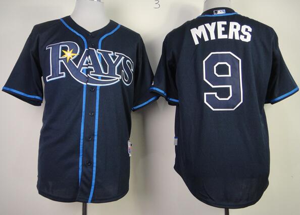 Tampa Bay Rays 9 Wil Myers blue men mlb baseball Jersey