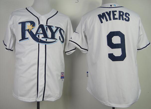 Tampa Bay Rays 9 Wil Myers white men mlb baseball Jersey