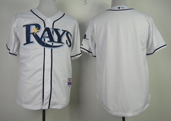 Tampa Bay Rays blank white men baseball MLB Jersey