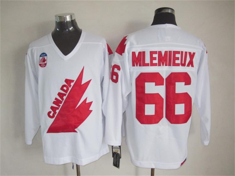 Team Canada 66 Mario Lemieux White men nhl ice hockey jerseys