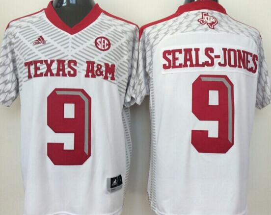 Texas A&M Aggies 9 Ricky Seals-Jones white men College ncaa Football Jerseys