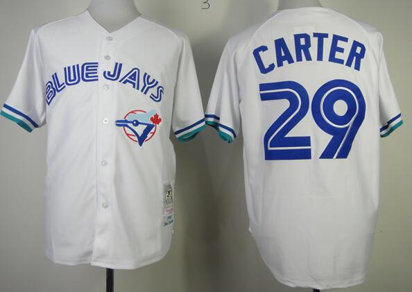 Toronto Blue Jays 29 Joe Carter men white mlb baseball Jerseys