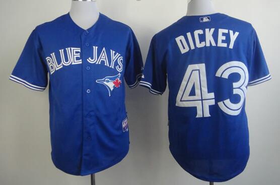 Toronto Blue Jays 43 R.A. Dickey Blue men baseball MLB Jerseys
