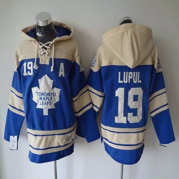 Toronto Maple Leafs #19 Joffrey Lupul Blue NHL Hooded Sweatshirt A patch
