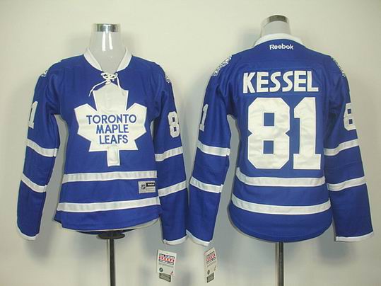Toronto Maple Leafs #81 Phil Kessel Blue NHL Women Jerseys