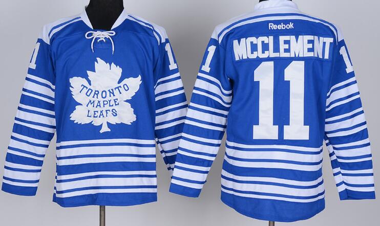 Toronto Maple Leafs 11 MCCLEMENT blue hockey Jerseys