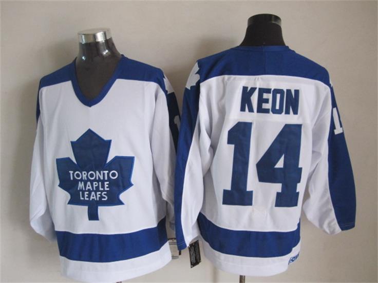 Toronto Maple Leafs 14 Dave Keon white CCM NHL hockey Jersey