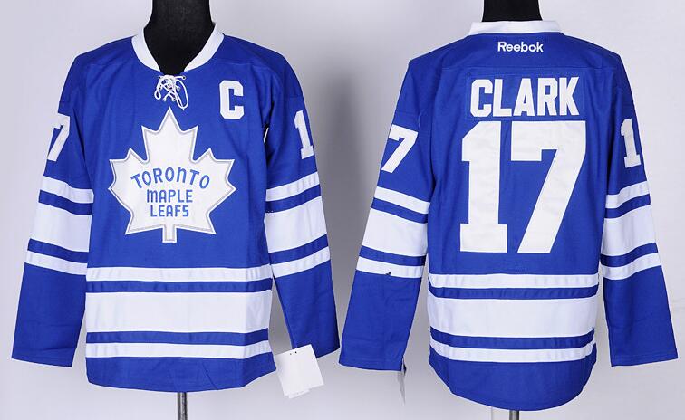 Toronto Maple Leafs 17 GLARK NHL blue Jerseys