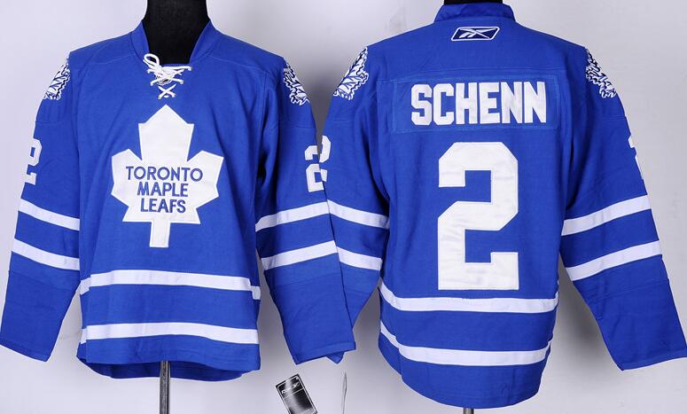 Toronto Maple Leafs 2 SCHENN blue nhl jersey