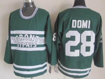 Toronto Maple Leafs 28 DOMI green men nhl ice hockey  jerseys