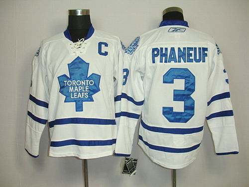 Toronto Maple Leafs 3 DION Phaneuf White away NHL Jerseys