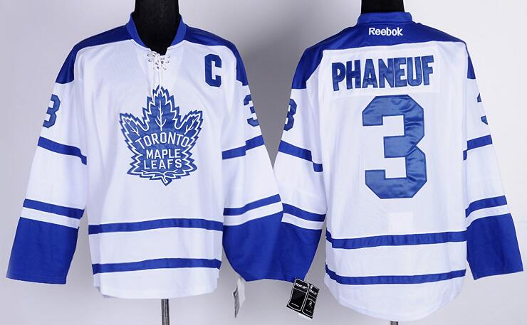 Toronto Maple Leafs 3 dion Phaneuf White NHL Jerseys