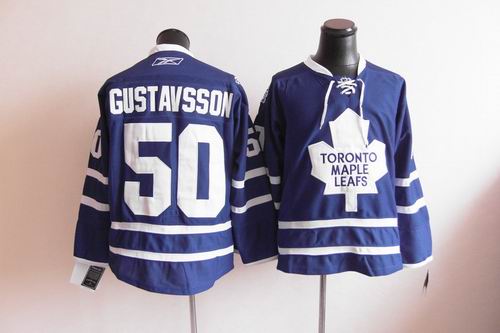 Toronto Maple Leafs 50# GUSTAVSSON blue NHL hockey Jerseys