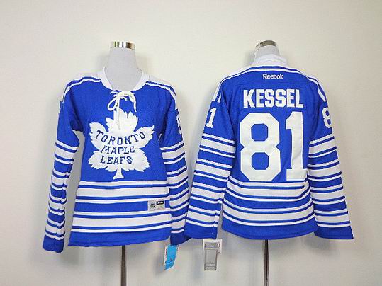 Toronto Maple Leafs 81# Phil Kessel Blue NHL Women Jerseys