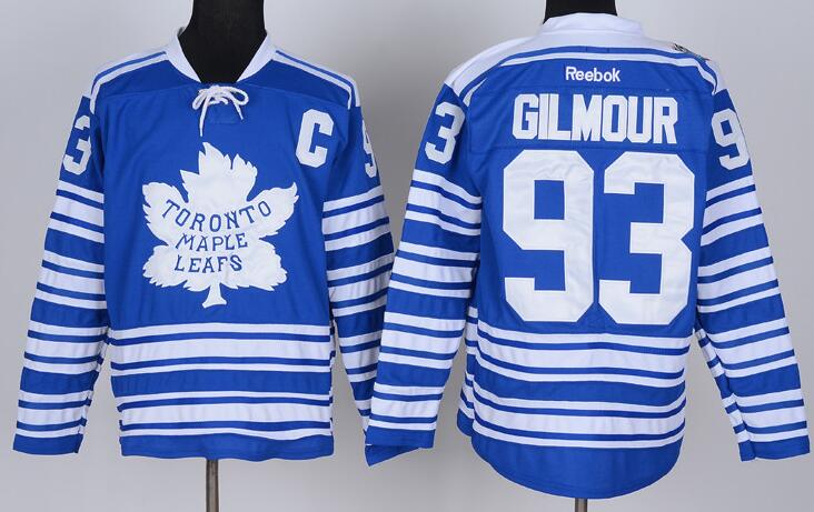 Toronto Maple Leafs 93 GILMOUR blue jerseys