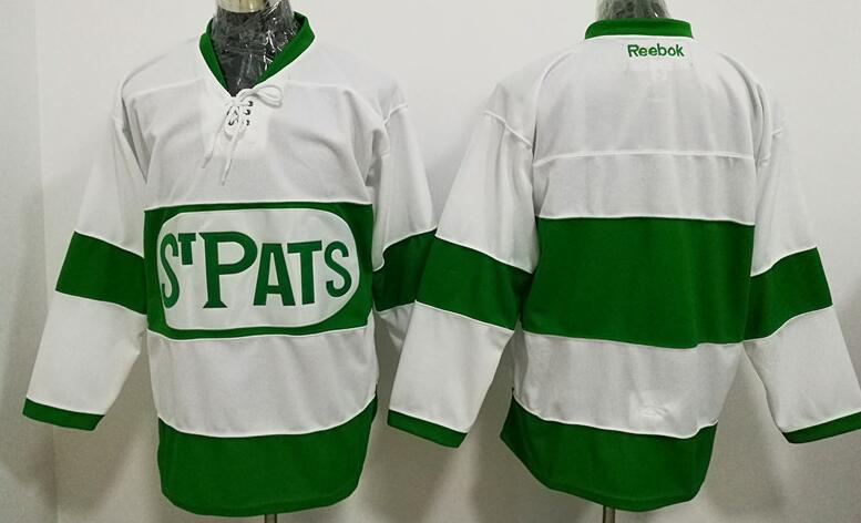 Toronto Maple Leafs Stitched white green blank nhl Jersey