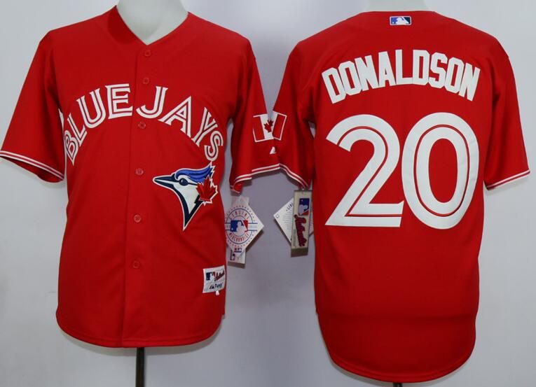 Toronto blue jays 20 Josh Donaldson red men mlb baseball jerseysjerseys